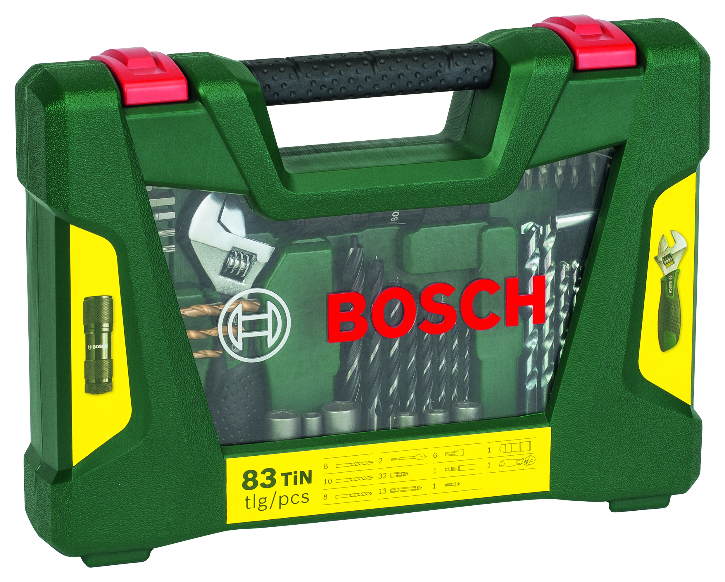 Bosch TiN-Bohrer- und Bit-Set, 83-teilig V-Line inkl. Taschenlampe