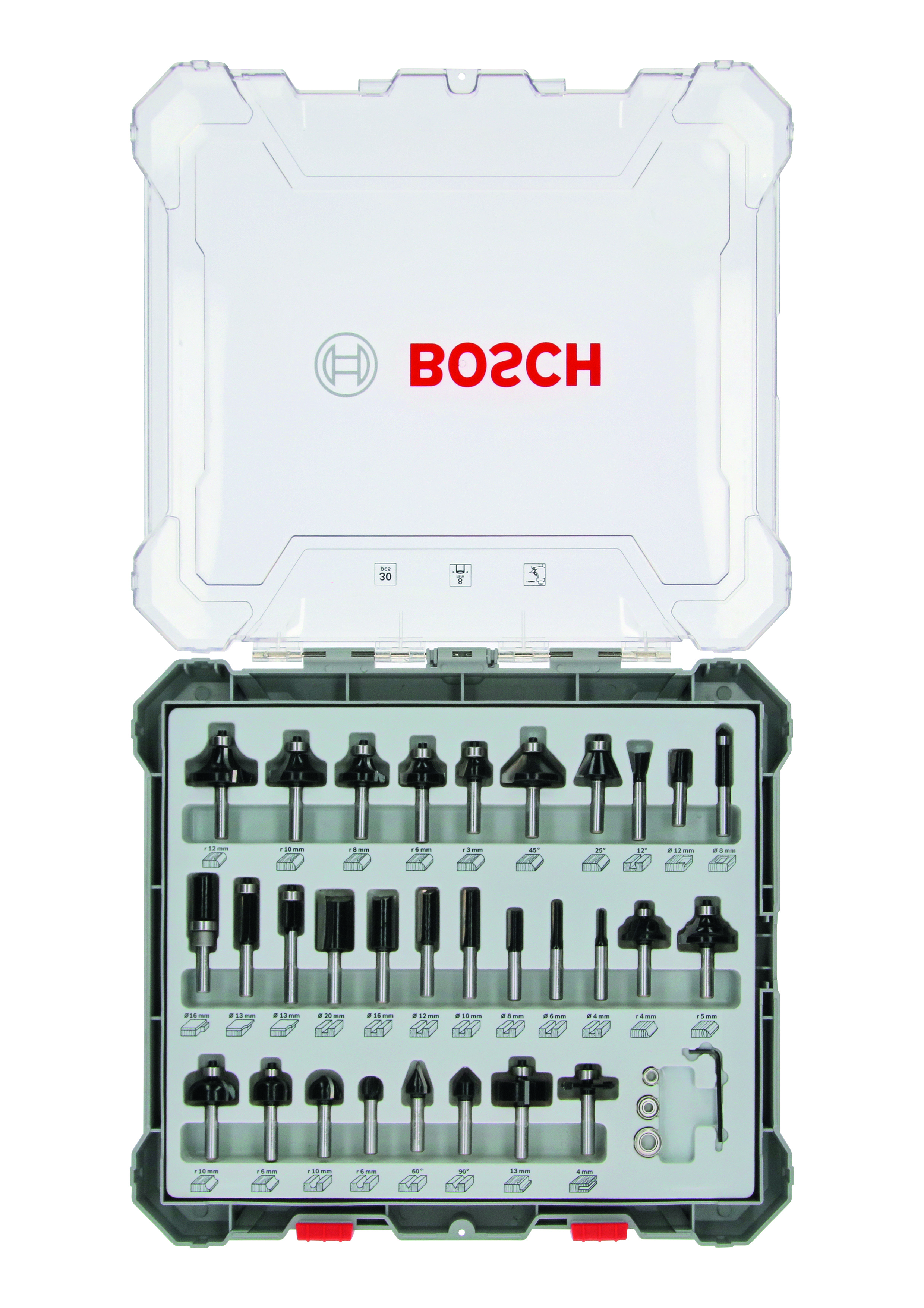 Bosch Hohlkehlfräser 8 mm verschiedene Größen wählbar 