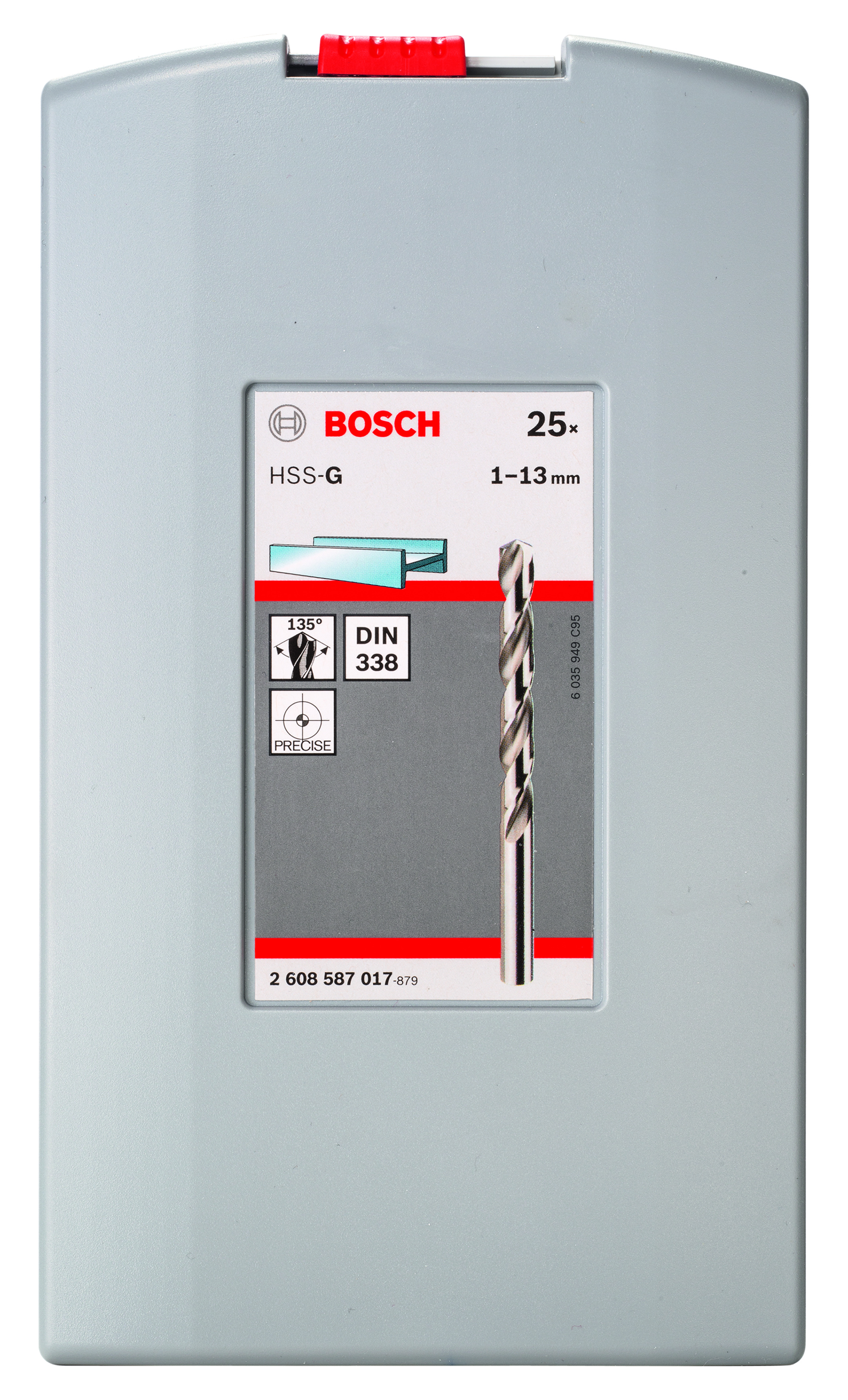 BOSCH Metallbohrer-Set Robust Line HSS-G DIN 135 135°, 