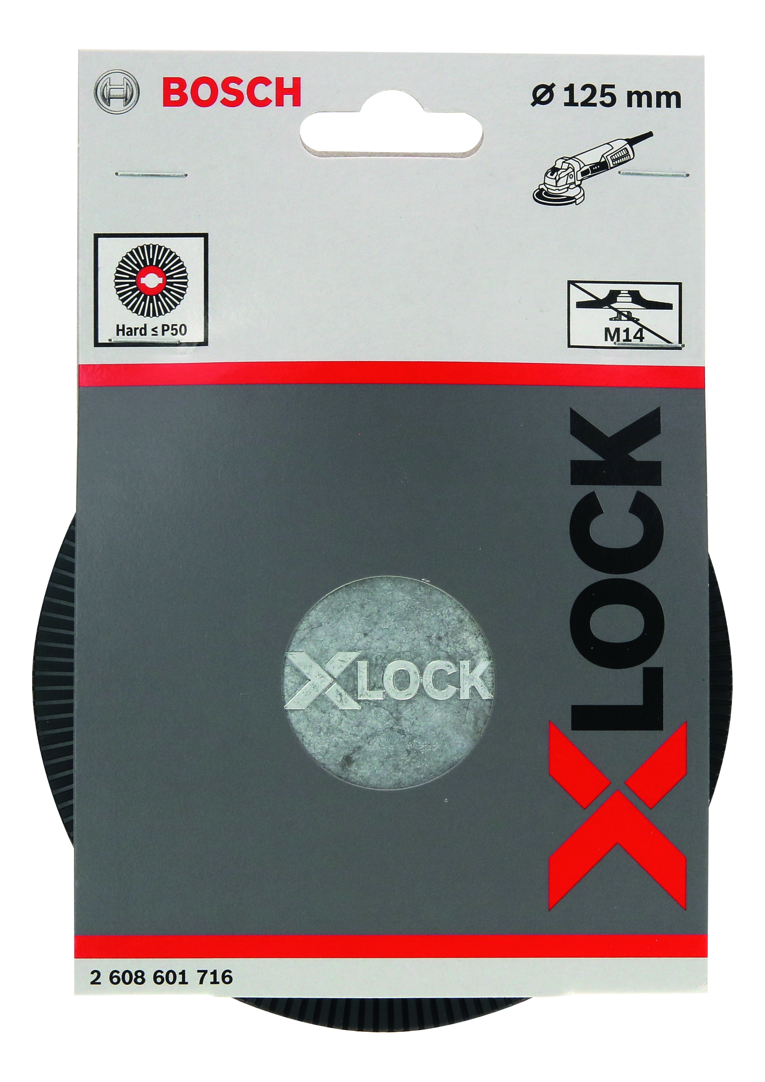 Bosch X-LOCK Stützteller 125 mm hart 125 mm