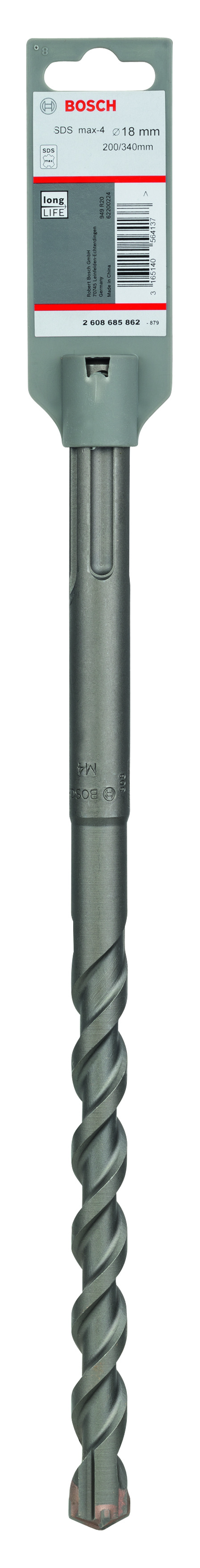 Bosch SDS-Max-4 Hammer Drill Bit 18mm x 200mm x 340mm