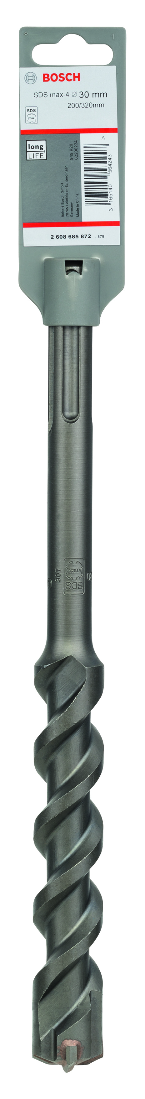 Bosch SDS-Max-4 Hammer Drill Bit 30mm x 200mm x 320mm