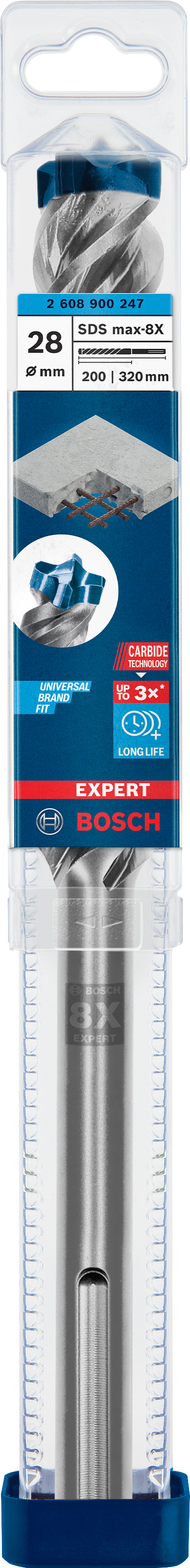 Bosch EXPERT SDS max-8X Hammerbohrer, 28 x 200 x 320 mm