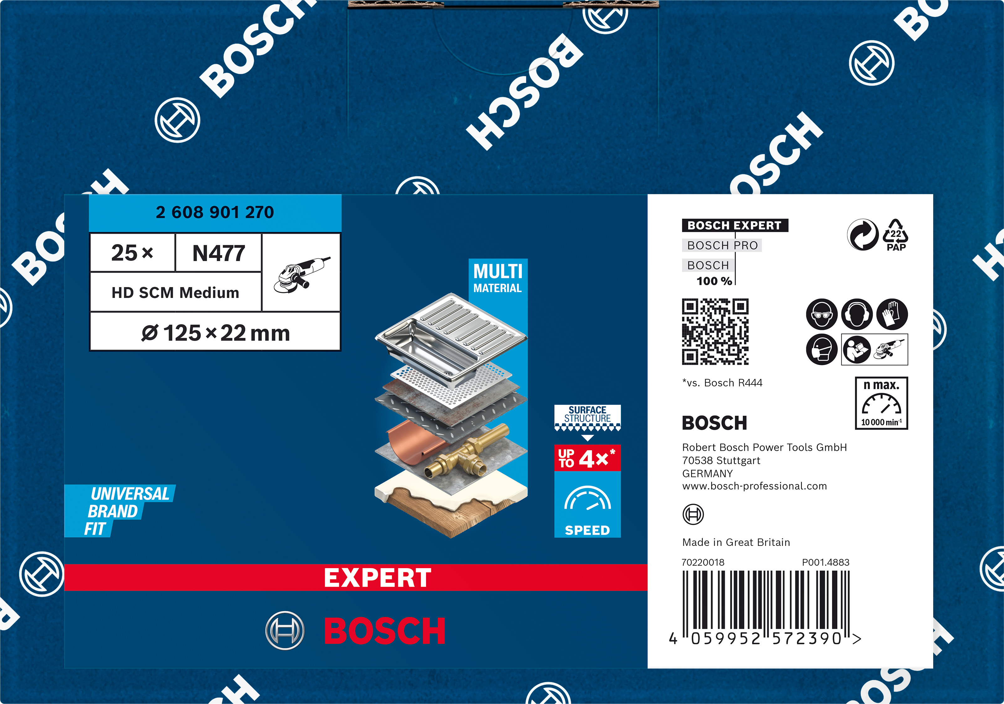Bosch EXPERT N477 SCM Scheibe medium 125 x 22 mm