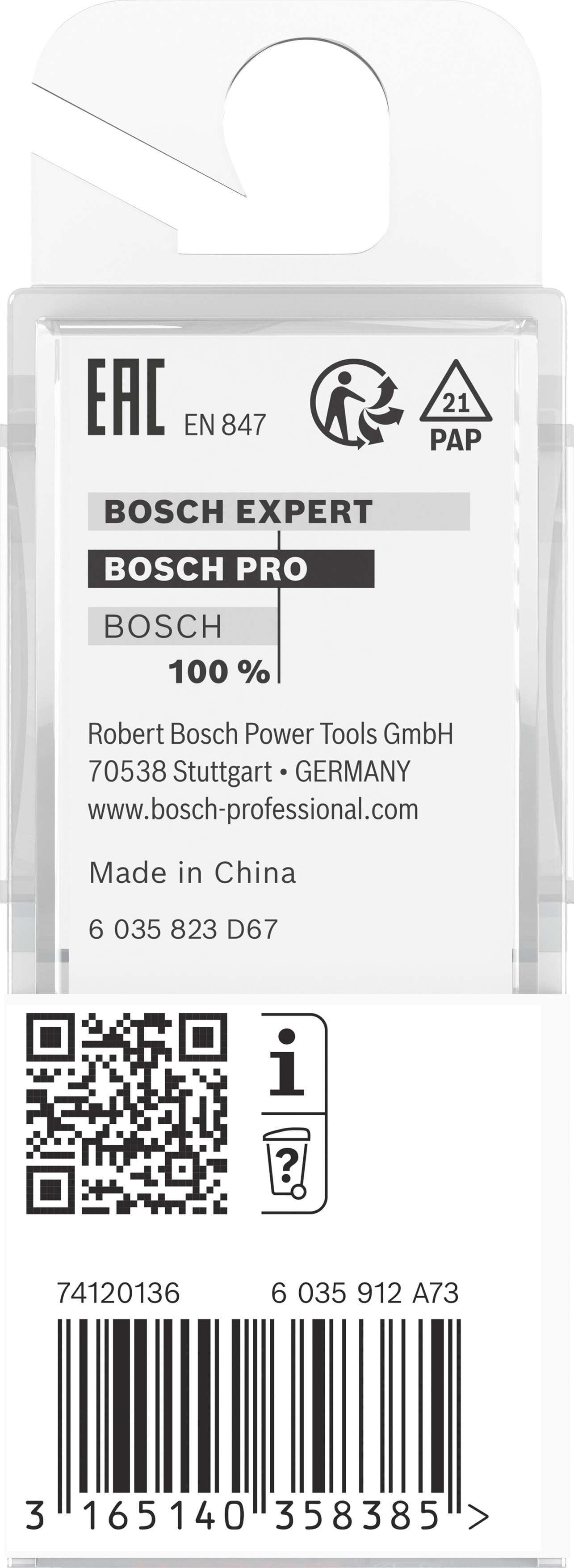 Bosch Zinkenfräser, 8 mm, D1 14,3 mm, L 12,7 mm, G 48 mm Bosch Zinkenfräser, 8 mm, D1 14,3 mm, L 12,7 mm, G 48 mm