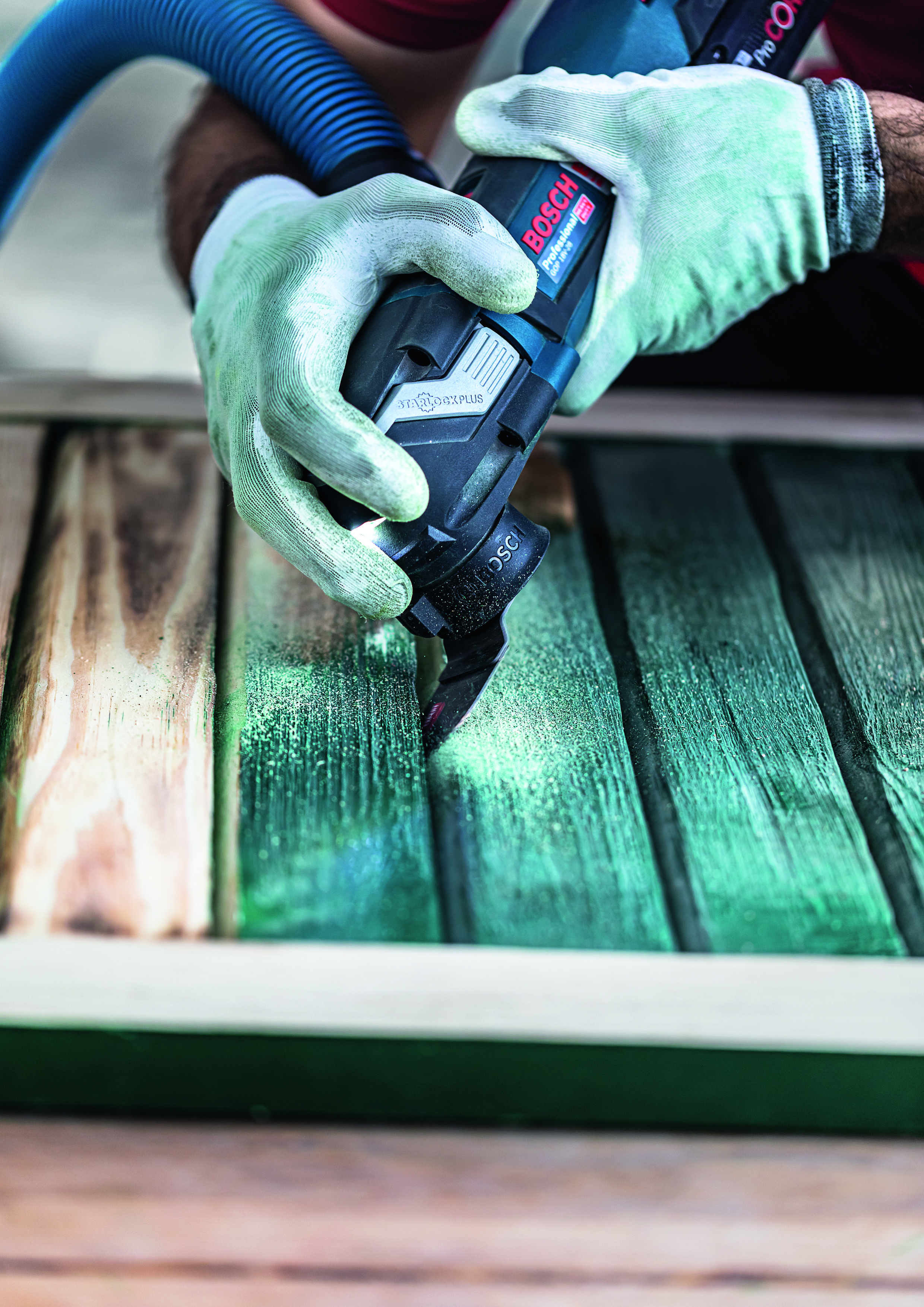 Dito Levigatore Bosch Expert AVZ 32 RT4 - Per Vernice Su Legno, Grana 40, Larghezza 32mm - Foto 3