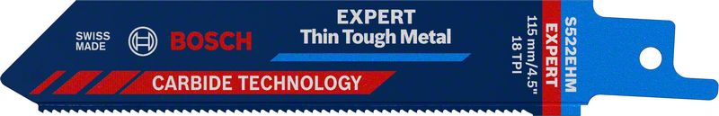 BOSCH Pílový list pre chvostovú pílu EXPERT ‘Thin Tough Metal’ S 522 EHM, 1 ks