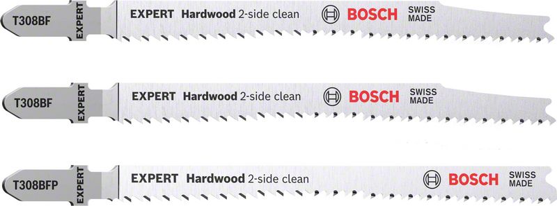 BOSCH 2-dielna sada listov priamočiarej píly EXPERT ‘Hardwood 2-side clean‘ T308BF/BFP