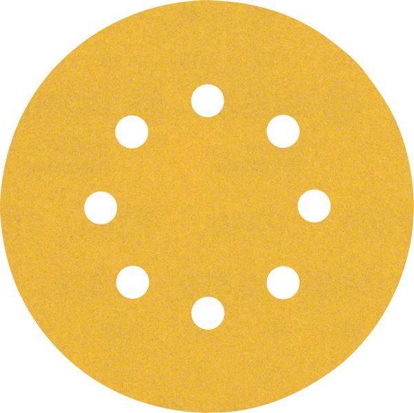 BOSCH Brúsny papier EXPERT C470 s 8 otvormi pre excentrické brúsky, 125 mm, zrnitosť 240, 5 ks