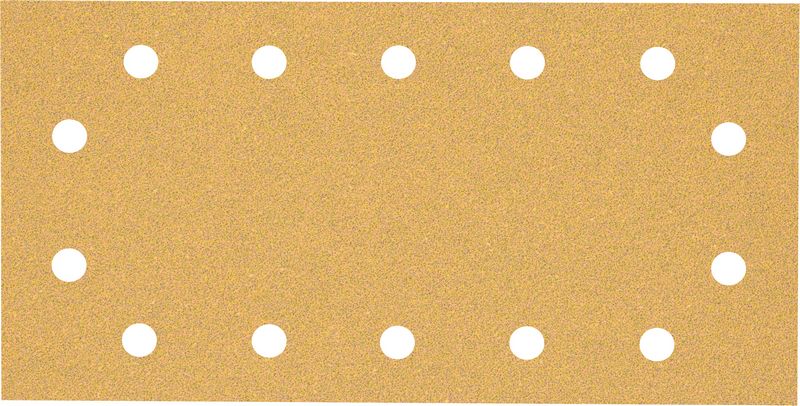 BOSCH Brúsny papier EXPERT C470 so 14 otvormi pre orbitálne brúsky 115 x 230 mm, zrnitosť 60, 10 ks