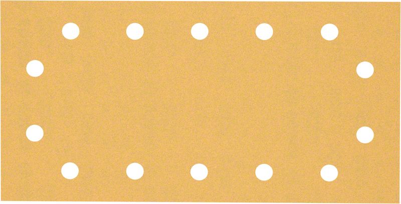 BOSCH Brúsny papier EXPERT C470 so 14 otvormi pre orbitálne brúsky 115 x 230 mm, zrnitosť 120, 10 ks