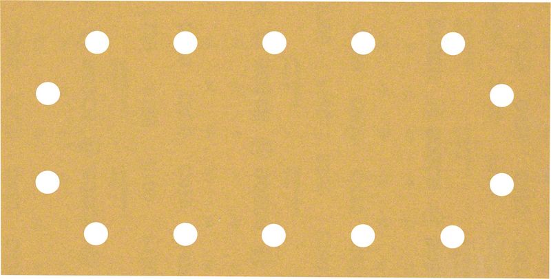 BOSCH Brúsny papier EXPERT C470 so 14 otvormi pre orbitálne brúsky 115 x 230 mm, zrnitosť 180, 10 ks