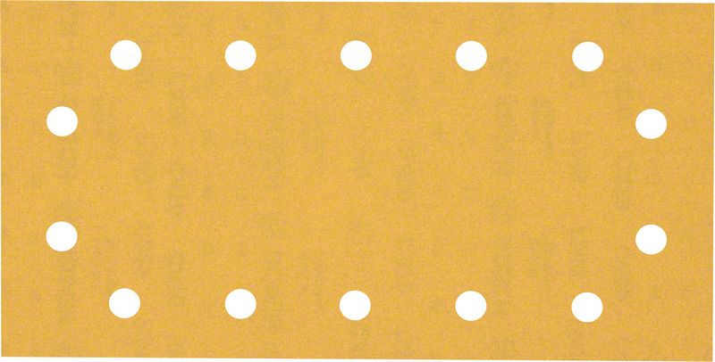 BOSCH Brúsny papier EXPERT C470 so 14 otvormi pre orbitálne brúsky 115 x 230 mm, zrnitosť 240, 10 ks