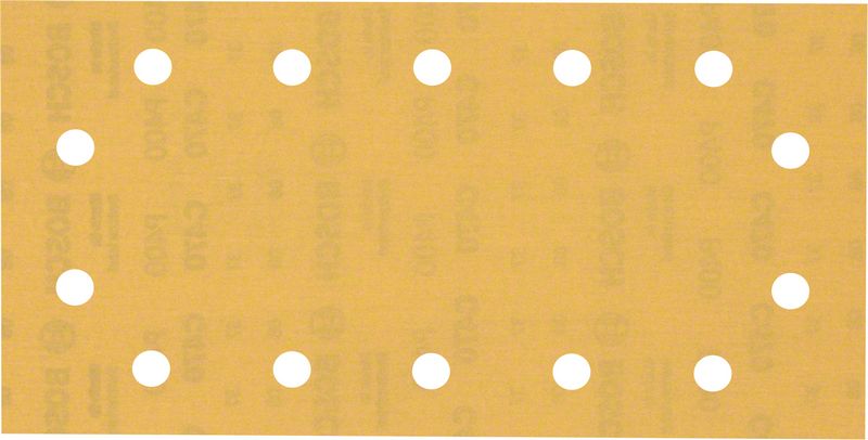 BOSCH Brúsny papier EXPERT C470 so 14 otvormi pre orbitálne brúsky 115 x 230 mm, zrnitosť 400, 10 ks