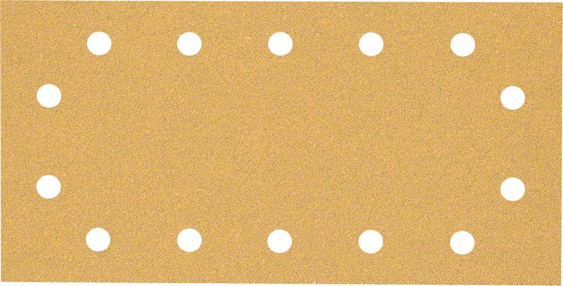 BOSCH Brúsny papier EXPERT C470 so 14 otvormi pre orbitálne brúsky 115 x 230 mm, zrnitosť 60, 50 ks
