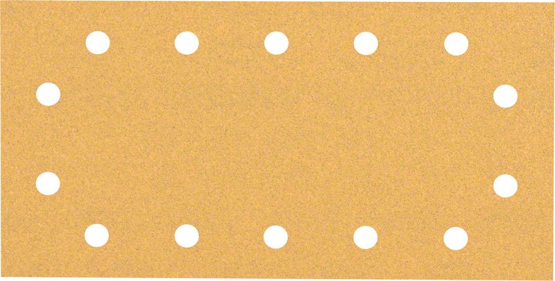 BOSCH Brúsny papier EXPERT C470 so 14 otvormi pre orbitálne brúsky 115 x 230 mm, zrnitosť 100, 50 ks