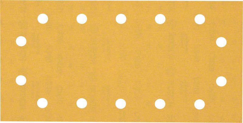 BOSCH Brúsny papier EXPERT C470 so 14 otvormi pre orbitálne brúsky 115 x 230 mm, zrnitosť 240, 50 ks